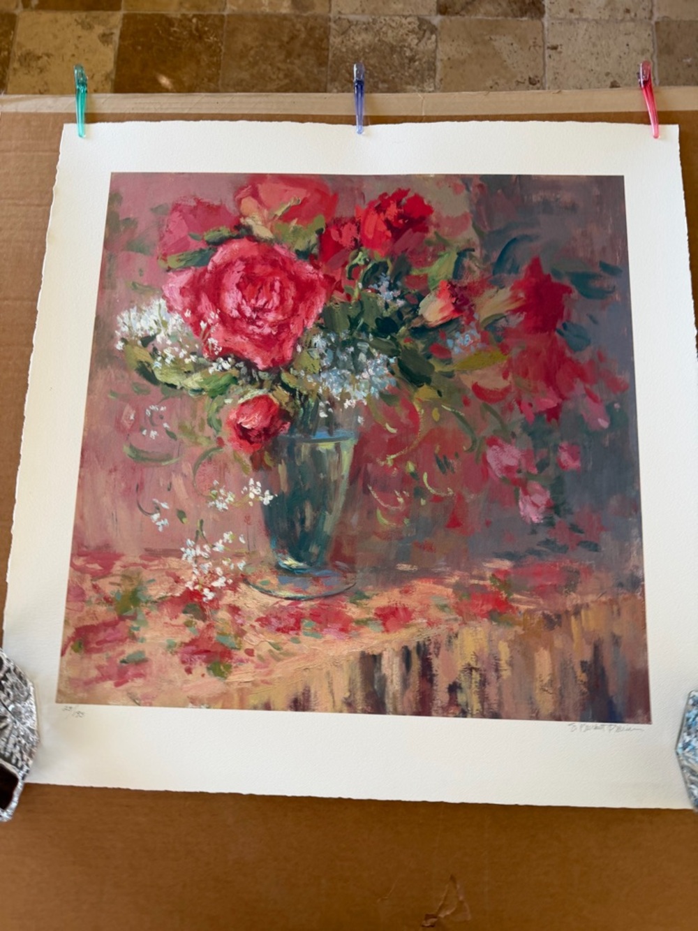 S. Burkett Kaiser “Morning Petals” Limited Edition Numbered and Hand Signed